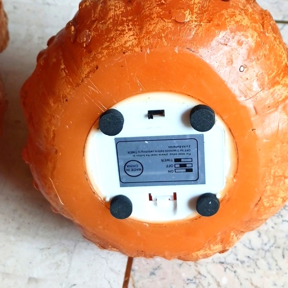 Harvest Pumpkin & Gourd set,illuminating On A Timer,/Valeri/Qvc,made Of Wax - Picture 4 of 13